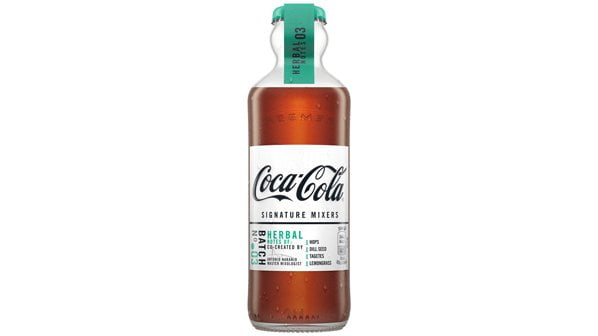 coca-cola signature mixers herbal botella