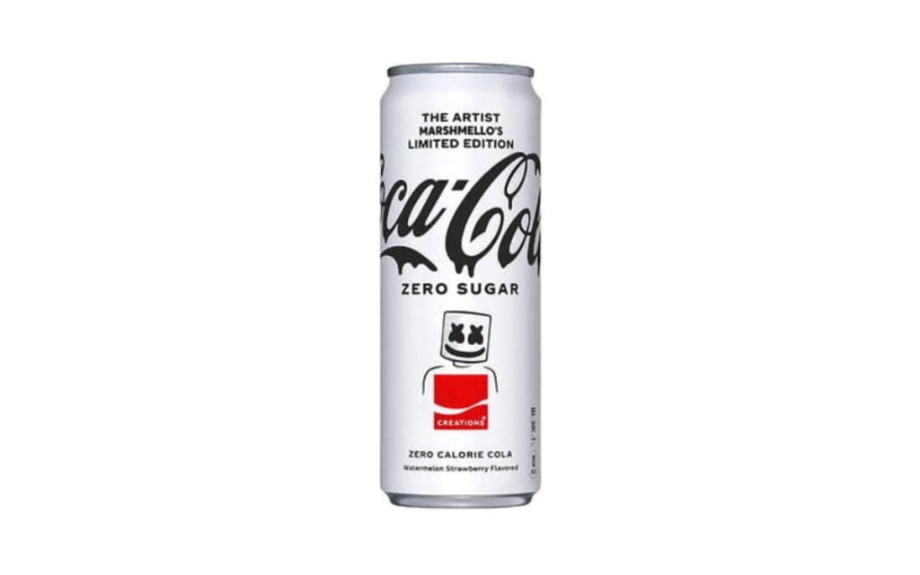 coca-cola marshmello's lata zero